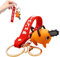 SHANHAIKX Pochita Keychain Chainsaw Man Keychain，Mignon Pendentif，Porte-clés Animé Enfants Clé Pendentif，Le joli extérieur orange est le cadeau parfait pour les enfants et les fans.