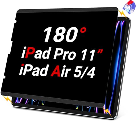 ZOEGAA 2-Wege Magnetischer Sichtschutz Kompatibel mit iPad Pro 11 (2022-2018)/iPad Air 5. Generation 2022/iPad Air 4 10.9 Zoll, Abnehmbare Anti Blaulicht Sichtschutzfolie iPad Pro 11 Zoll Magnetisch