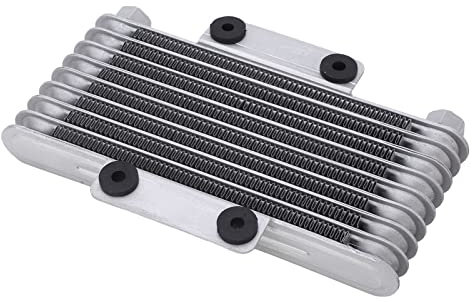 Radiatore Olio Moto, Temperatura Motore di Raffreddamento, Materiale in Alluminio, Alte Prestazioni, Adatto per ATV Motocross GY6 Compatibile con la Maggior Parte