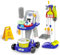 deAO Chariot de Nettoyage pour Enfant, Nombreux Accessoires, avec Serpillière, Seau, Balai, Aspirateur, Brosses, Pelle, Balai à Main, Kit Chariot de ménage, Jeu de Rôle Jouet Ménager de 3 Ans+, Bleu