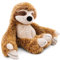 NICI Kuscheltier Faultier Slobby 35cm mit Klettverschluss braun - Stofftier aus weichem Plüsch, niedliches Plüschtier zum Kuscheln und Spielen, für Kinder & Erwachsene - tolle Geschenkidee - 61214