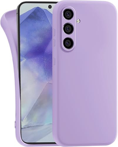 MyGadget Funda para Samsung Galaxy A55 5G en Silicona TPU - Carcasa Slim & Flexible - Case Resistente Antigolpes y Anti choques - Ultra Protectora Violeta