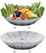 Cuiseur vapeur en acier inoxydable - 2 pièces - Insert vapeur réglable - Insert de cuisson à la vapeur pliable - Panier vapeur pour légumes, poêles et différentes opérations de cuisson - 2 tailles -