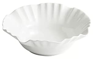 CHICKEN Salad Bowl Oblique Salad Bowl Ceramic Large Fruit Bowl White Soup Noodle Bowl Household Large Bowl Two-Piece Set Salad Mixing Bowl