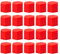 JNNJ 20 Stück Auto Radbolzenkappen, Auto Radmutter Schraube Hex Schutzkappen Aus Silikon, 17mm Auto-Universal-Sechskant-Reifenmutter-Abdeckungen, Glow-in-The-Dark Radschraubenkappen(Rot)