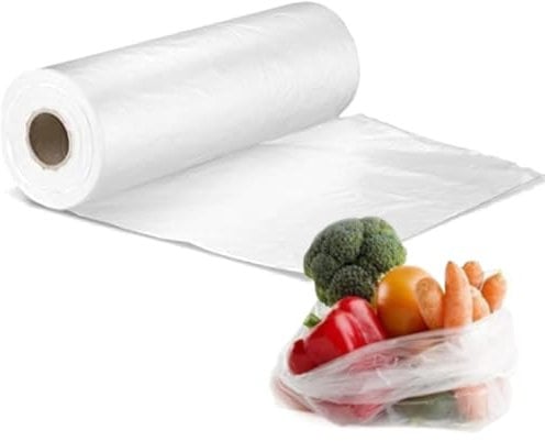 Clearly Freezer Bags, 225 Plastic Food Storage Bags on a Roll, Large 9x14x18 Sandwich Size, for Home Use, Butchers, Restaurants, Catering Events and More