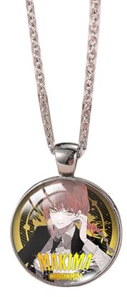acsewater Anime Chainsaw Man Denji Necklace Accessories Aki Hayakawa Pendant Power Peripheral Makima Choker Unisex Jewellery