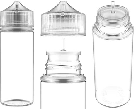Chubby Gorilla 100ml V3 Pet Unicorn Leerflasche Flasche transp. + transparenter Deckel