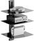 VEVOR Floating AV Shelf, Holds up to 18 lbs, TV Wall Mount with Shelf，Strengthened Floating Entertainment Center for DVD Players / PS4 / Cable Boxes/Game Consoles/Sky Box/TV Accessories-3 Tiers