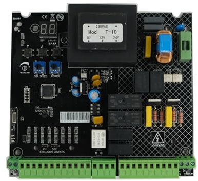 Ersatz-Logikplatine für Torantrieb Platine for AC-Automatik-Drehtoröffner, angetriebene Drehtor-Steuerplatine, AC-Motorsteuereinheit, PCB-Controller-Platine für Schiebetormotor und Zubehör(1 board and