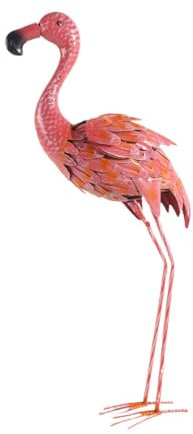 Folpus Tierfiguren Flamingo Statue Landschaft Ornament Garten Skulptur für Garten im Freien