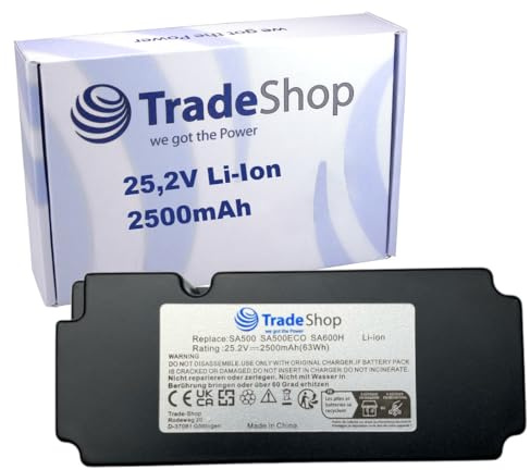 Trade-Shop Li-Ion Akku 25,2V 2,5Ah kompatibel mit Yard Force SC600ECO X80i X100i LUV600Ri LUV1000Ri NX60i NX80i NX100i MR600 Rasenmäher Mähroboter