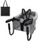 Surplex Tischsitz Faltbar Babysitz, Klappbarer Baby Hochstuhl Sitzerhöhung mit Transporttasche, für Kleinkind Carrier für zu Hause und Unterwegs, Belastbar Bis 15 kg, Waschbar, Grau
