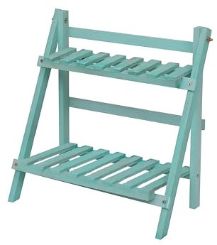 KAWASIMAYA Scaffale per Piante Traliccio Legno Porta Piante da Interno Scaletta Portafiori Fioriera da Balcone Scaffale Piante Esterno Portapiante da Esterni Scaffale per Piante da Esterno (Verde)