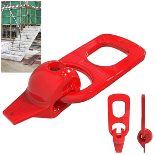 Hebekupplung aus vorgefertigtem Beton, Hebering aus Stahl for Ringplattengeräte mit mehreren Spezifikationen, Befestigungswerkzeug for Heberinge(Red,1.5-2.5T)