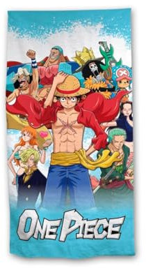Toei Animation One Piece Toalla de Playa, Microfibra, 70 x 140 cm, Multicolor AYM-054OP-BTM