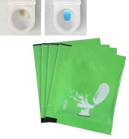 Portable Highly Effective Toilet Granule Deodorizer, Gel Toilet Cleaning Powder with Splash Proof - Disposable Deodoriser (Green/pcs)