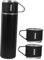 VALICLUD Insulated Stainless Steel Water Bottle Present Vacuum Thermal Flask with Lids Portable Carry Bag for Travel Sports Outdoor Activities