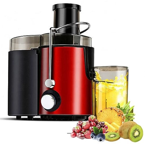 Juicer Machine, 1000W Masticating Juicer with Anti-drip & Anti-slip Function, Whole Fruit & Vegetable Juicer, 64mm Wide Mouth, 2 Speeds, Easy to Clean