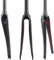 TOTLAC Forcella Rigida per Bici da Corsa 700C, in Fibra di Carbonio, Freno a C, sgancio rapido, Forcella per Bici da 100 mm, Tubo Conico da 1-1/2'', Forcella Anteriore per Bici Leggera se