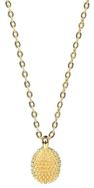 Calefee Goldkette Damen Echtgold 750, Halskette mit Anhänger Fruchtform, Echtschmuck Kette Verstellbar 40+5 cm