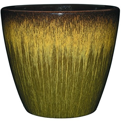 Classic Home and Garden Vogue Pflanztöpfe mit Keramik-Qualitäts-Finish, Moderne Blumentöpfe für drinnen und draußen, UV-beständige Veranda-Übertöpfe, dekorativer Topf für Blumen und Kräuter (20,3 cm,