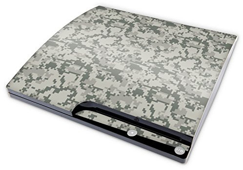 Skins4u Aufkleber Design Schutzfolie Vinyl Skin kompatibel mit Sony PS3 Playstation 3 Slim Konsole ACU Camo