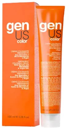 GenUs Color 5.003 Hellbraun Natur Warm - Permanente Färbecreme - 100 ml
