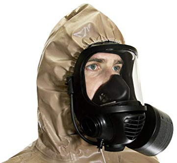 MIRA Safety Suit Disposable Protective Coverall with Hood and Elastic Cuff (LG/XL)