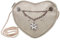 Alpenflüstern Herztasche Edelweiß-Charivari - Damen Trachtentasche in Herzform, Schultertasche fürs Dirndl, Herz Handtasche zur Tracht, Dirndltasche (taupe-grau) DTA028