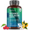 Collagene Vegano + Acido Ialuronico WeightWorld, 180 Collagene Capsule Alta Biodisponibilità, Acido Ialuronico con Vitamina C, Vitamina E, Zinco, Integratore Senza Glutine né OGM