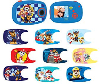 Lexibook Paw Patrol Helfer auf Vier Pfoten Chase, Digitalkamera 5MP, LCD-Bildschirm, 10 Aufkleber, batteriebetrieben, blau/violett, DJ070PA