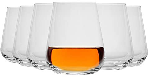 Bormioli Rocco Pack of 24 Inalto Uno Stemless Wine Glasses Set - 450ml