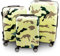 BERWIN® Design Koffer Reisekoffer Trolley Hartschalenkoffer Polycarbonat mit 4 Rollen als Set (Camouflage, 3er Set (M/L/XL))