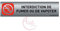 Plaque de porte aluminium brossé imprimé -Dimensions 200 x 50 mm - Double face adhésif au dos - Impression UV directement sur l'aluminium (Pas de contre collage) (interdit de fumer)