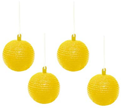 Phayee Boule de piège à Mouches Suspendue, piège à Mouches, piège Collant pour Attrape-Mouches à Fruits, Attrape-parasites extérieur, pour Pots de Fleurs, balcons, Cours, vergers, 4 pièces