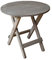 TentHome Beistelltisch Rund Holz Couchtisch Shabby Chic Balkontisch klein klappbar Holztisch Gartentisch Terrassentisch Vintage Klapptisch Ø 50 cm (Beistelltisch)