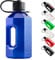 Alpha Designs | 1.6 Litre Water Bottle | Large Drinks Water Jug | Gym, Holiday, Travel | Blue