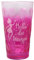 Beschdstoff Dubbeglas mit Gravur 0,5 Liter | Pfälzer Holla die Weinfee Muttertag - Pink glanz 3/4 Glas