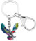 Emaille-Legierung Flying Eagle Schlüsselanhänger Vogel Charms Neuheit Geschenke für Frauen Mädchen Tasche Brieftasche (Mehrfarbig)