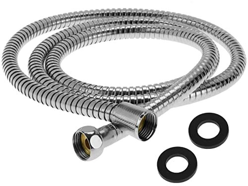 PrixPrime - Doppelt ummantelter ausziehbarer Brauseschlauch aus Edelstahl von 1,7 bis 2 m