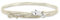 Nato Cuff - Doppelt gewickeltes Nylonarmband - handgefertigt in Frankreich - verstellbar - Herren und Damenschmuck (Beige)
