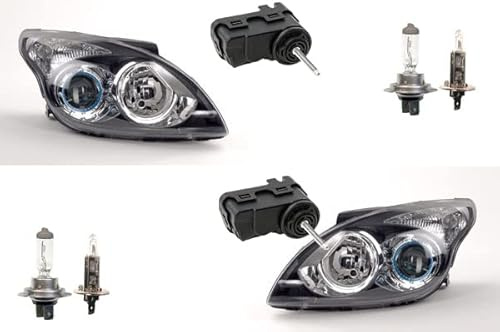 Johns, Scheinwerfer passend für Hyundai i30 10-11 mit H7 H1 Links Rechts + Stellmotor