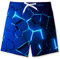 TUONROAD Jungen Badehose Kinder Badeshorts 3D Lava Schnelltrocknende Boardshorts Strandshorts mit Netzfutter 7-8 Jahre