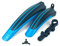 Hallenwerk 2er Set BLAU - SCHWARZ Schutzbleche Universal Verstellbare Kotflügel Fahrrad Vorne Hinten Fahrradschutzblech Radschutz Schmutzfänger