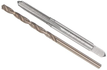 CoCud Gewindebohrer und Bohrspitze Set 8-32 UNC 2B Gewindebohrer Gewinde | 1Set, 3.3mm, Bohrer Maschine Schraube, Gewindebohrer und Drehen Bohrspitze Gerät Kit