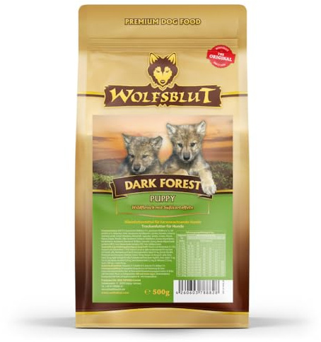 Wolfsblut Dark Forest Puppy Hundefutter mit Jagdfleisch und Süßkartoffeln für Welpen und Junghunde