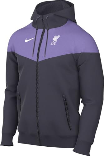 Nike Men's LFC Mnsw SPE Wvnlndwr Hd JKT Jacket, Space Purple/Gridiron/White, M
