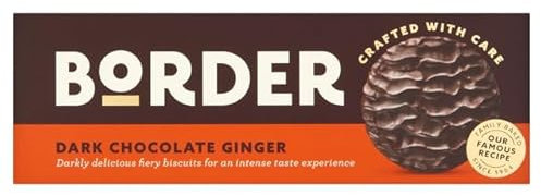 Borders Dark Chocolate Ginger Biscuits 140g (12 x 140g)