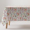 Tischdecke, schmutzabweisend, rechteckig, Blumenmuster, Baumwollstoff, waschbar, 140 x 240 cm, Wasserfarbe